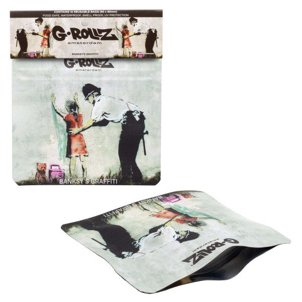 G-Rollz | Banksy's Smell Proof Bags - 10pcs per bag - 90 x 80mm