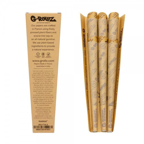 G-ROLLZ | Banksy's Graffiti  - 6 KS Cones In Each Pack and 24 Packs In Display