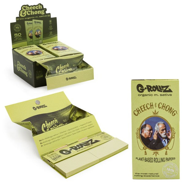 G-rollz | | Cheech & Chong KS Papers + Tips + Tray 16ct