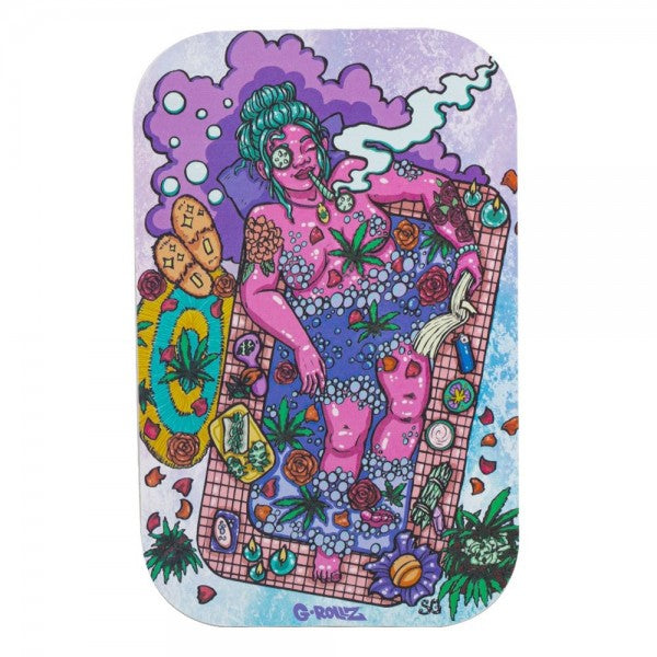G-Rollz | Medium Rolling Tray with Magnet Cover 27.5 x 17.5 cm