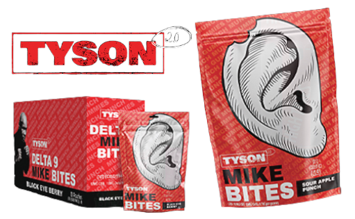 Mike Bites Delta 9 gummies