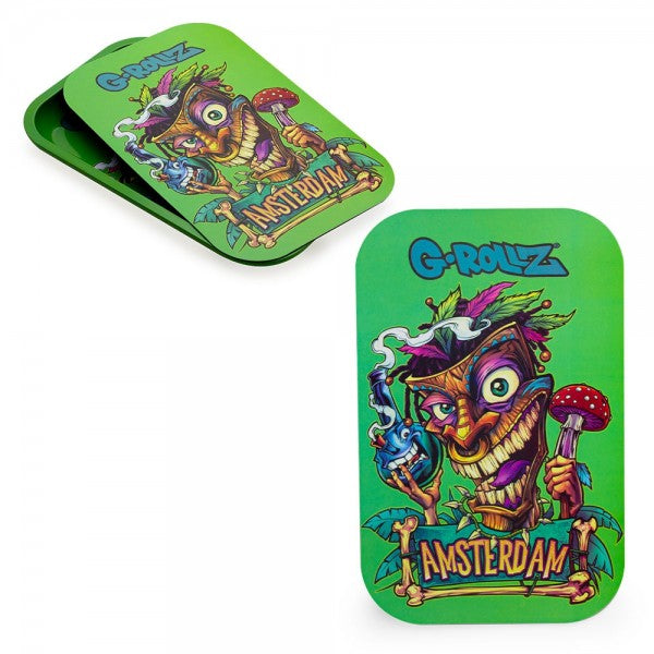 G-Rollz | Medium Rolling Tray with Magnet Cover 27.5 x 17.5 cm