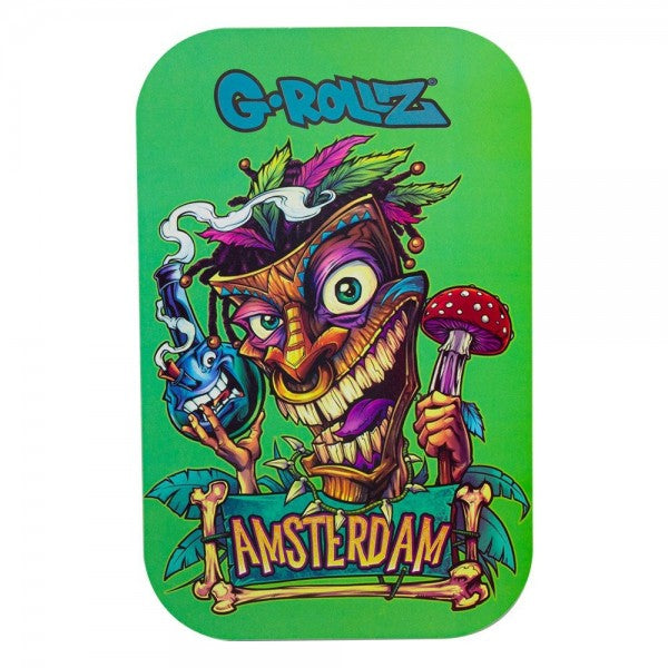 G-Rollz | Medium Rolling Tray with Magnet Cover 27.5 x 17.5 cm