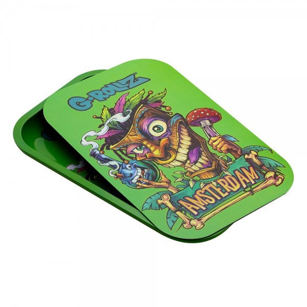 G-Rollz | Medium Rolling Tray with Magnet Cover 27.5 x 17.5 cm