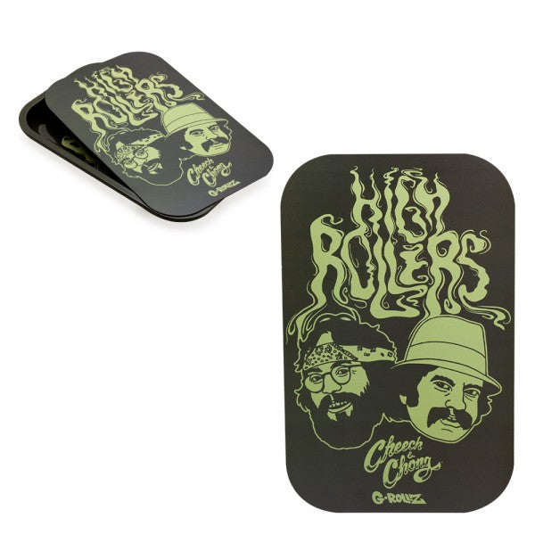 G-Rollz | Cheech & Chong Graffiti Medium Tray with Magnet Cover 27.5 x 17.5 cm