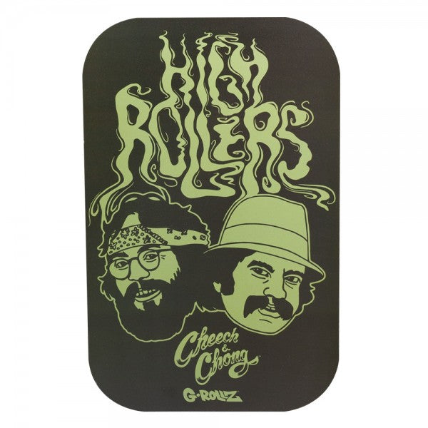 G-Rollz | Cheech & Chong Graffiti Medium Tray with Magnet Cover 27.5 x 17.5 cm