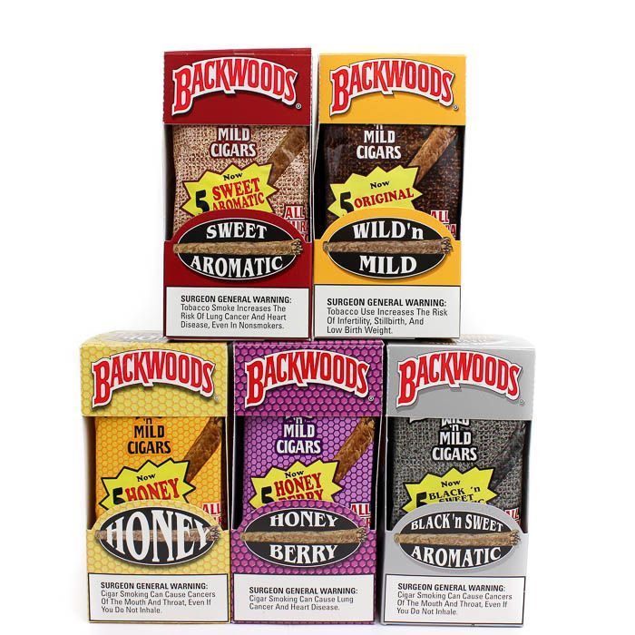 Tabacos Backwoods x Sobre 5 Unidades - Mejor Precio