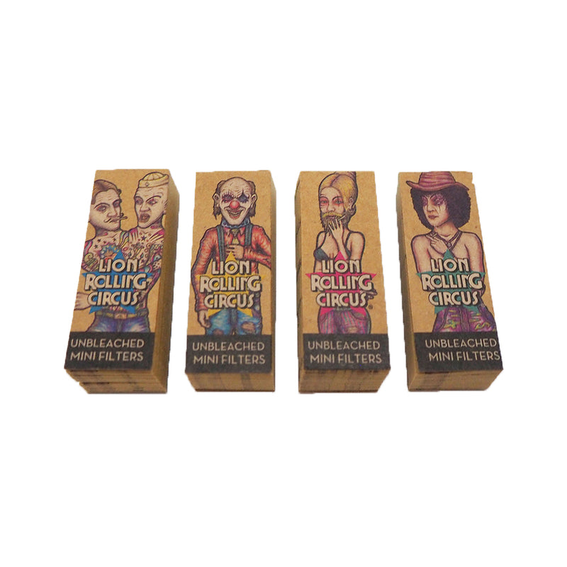 Filtros Lion Rolling Circus Unbleached Mini Filters