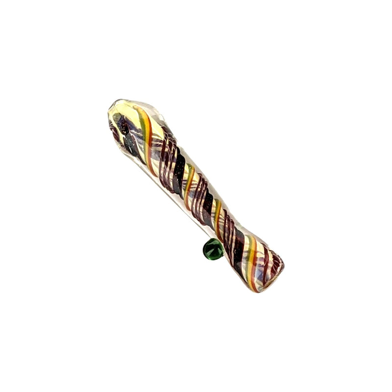 Gold Fumed Rasta Chillum On sale