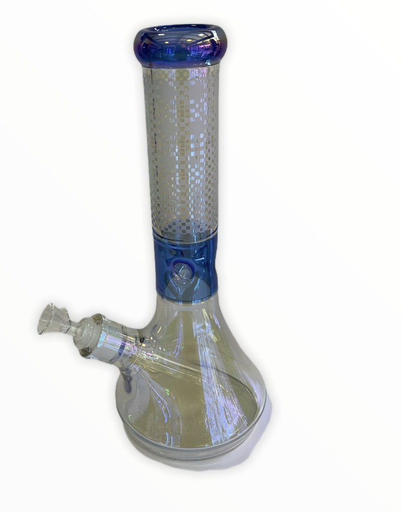 Beaker Bong Holográfico Con Mándala