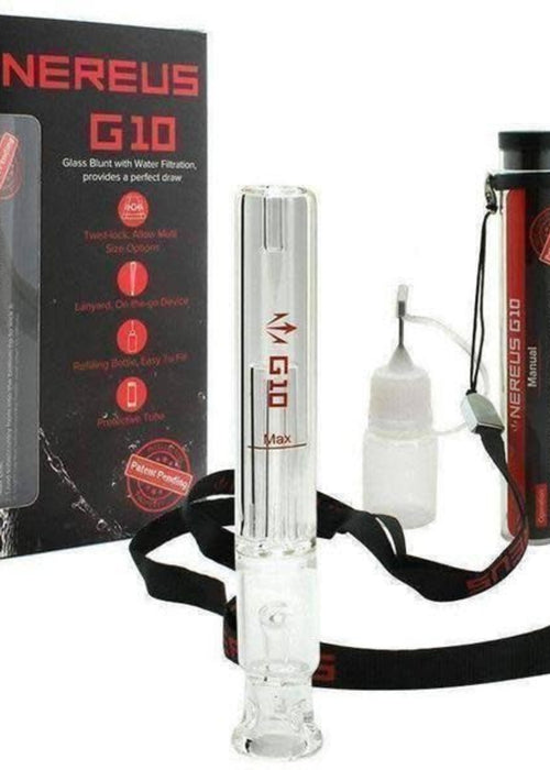 NEREUS GID Glass Blunt with Water Filtration, provides a perfect draw