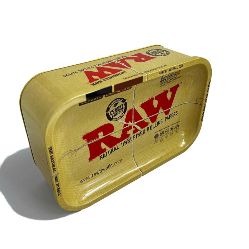 Raw Munchies Box with Rolling Tray on top On sale