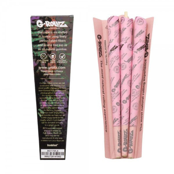 G-ROLLZ | Banksy's Graffiti  - 6 KS Cones In Each Pack and 24 Packs In Display