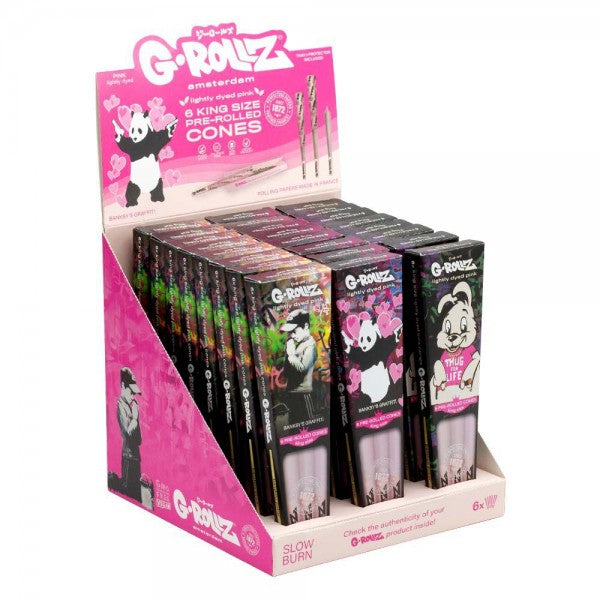 G-ROLLZ | Banksy's Graffiti  - 6 KS Cones In Each Pack and 24 Packs In Display