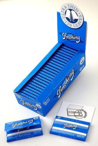 Smoking AZUL papel para fumar combustión normal
