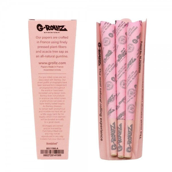 G-ROLLZ | Banksy's Graffiti - 3 KS Cones In Each Pack and 24 packs in Display