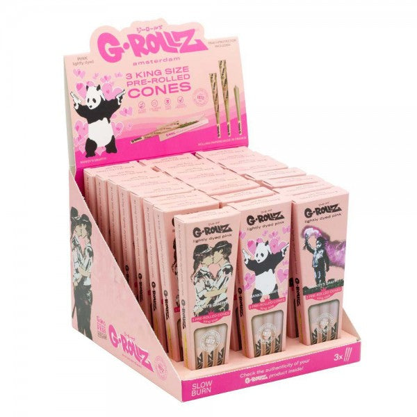 G-ROLLZ | Banksy's Graffiti - 3 KS Cones In Each Pack and 24 packs in Display