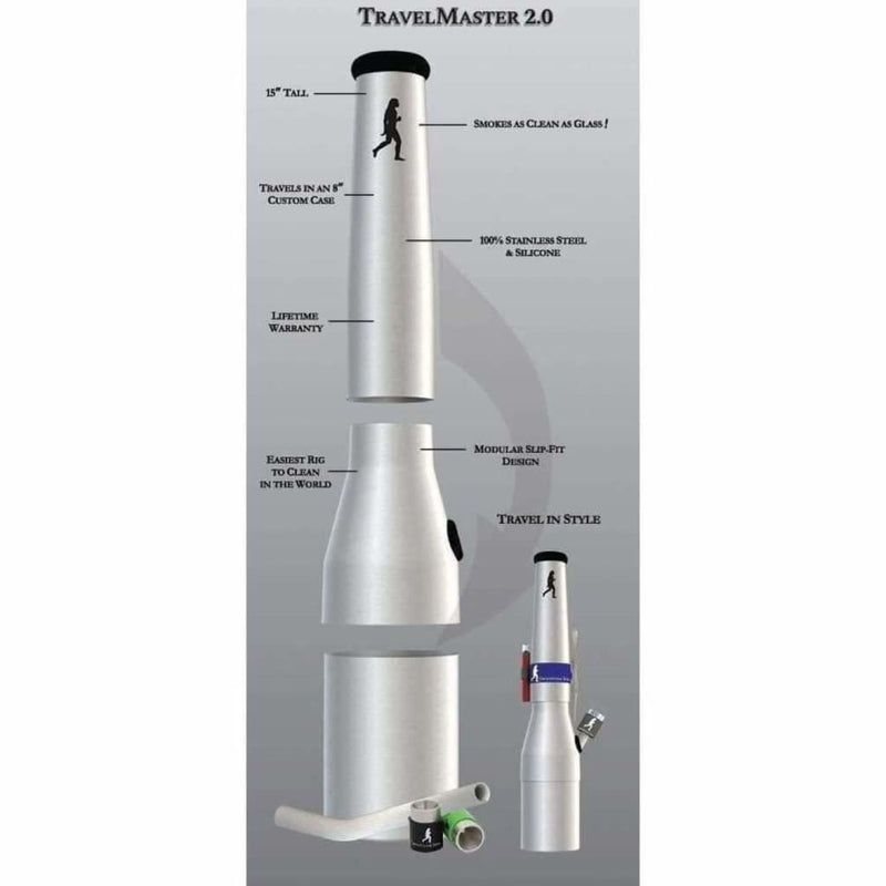 Travelmaster 2.0 - Stainless Steel Travelers Bong On sale