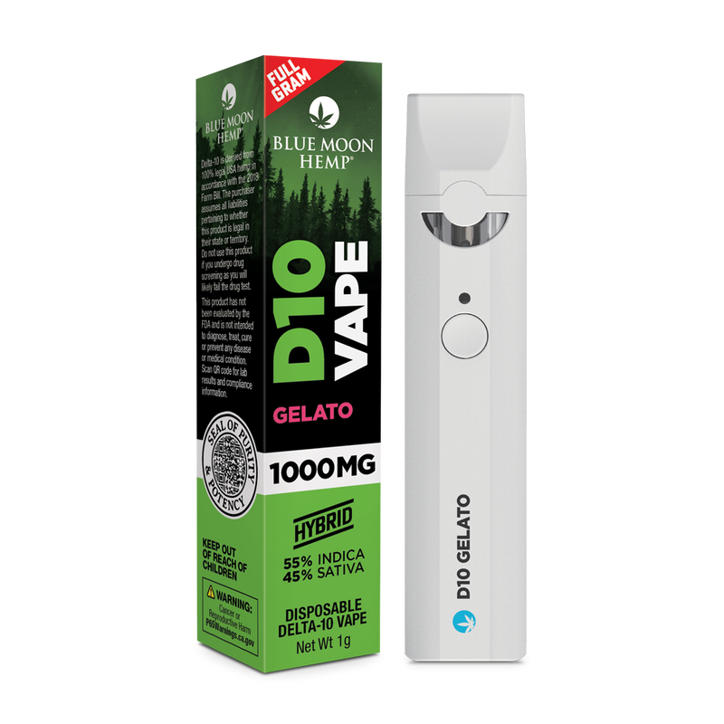 Vaporizador Desechable Delta 8 , Delta 10, HHC Blue Moon Hemp